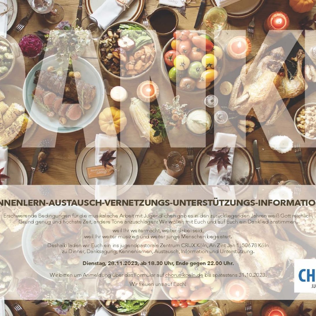 CHORUS Dankedinner Einladung 20232811