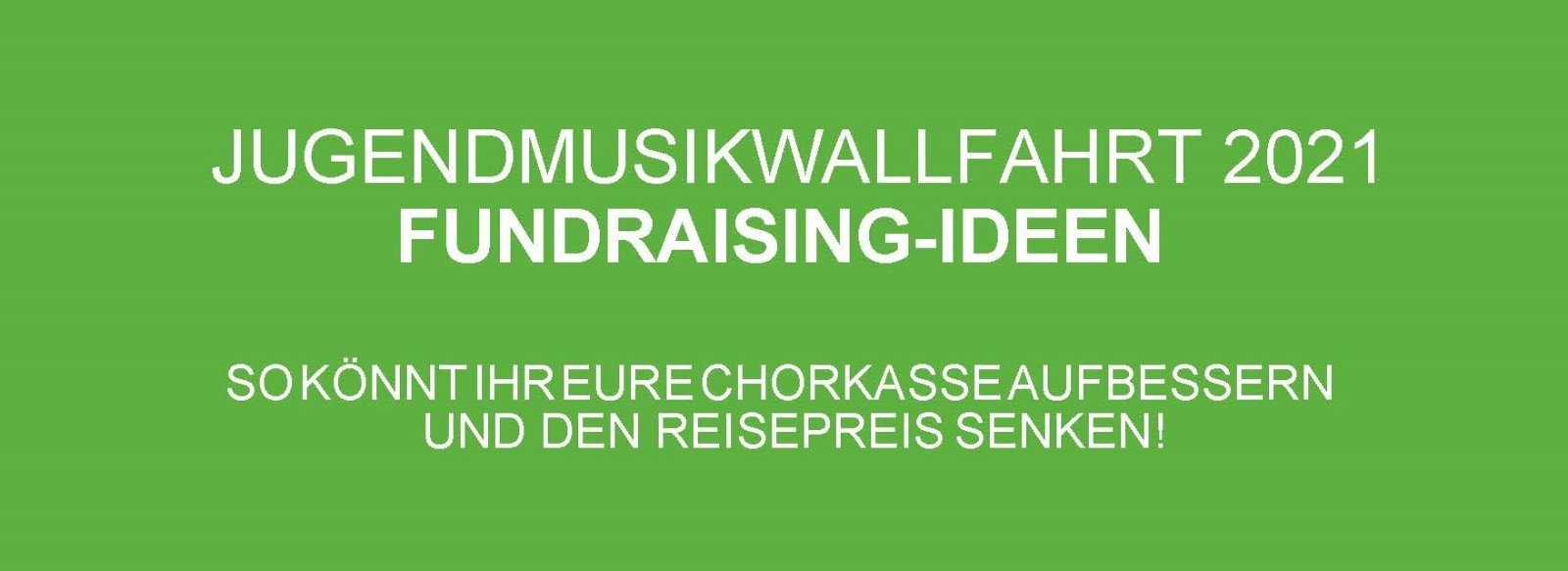 Fundraising Ideen JMW2021